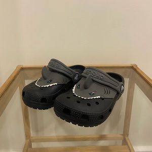 Black Crocs -  Shark Crocs Toddler C8